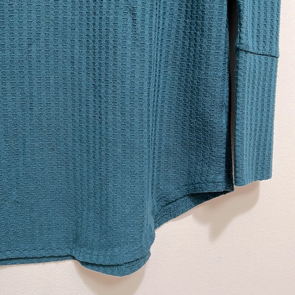Chaser long Sleeves Tops Women’s Size XL waffle knit thermal button cuff - Picture 6 of 10